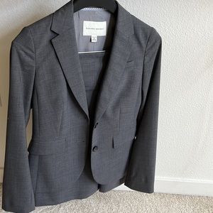 Grey Banana Republic Pencil Skirt Suit Size Zero
